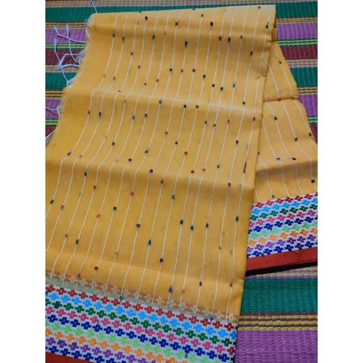 Exclusive Tangail Half Silk Nokshi Pair With Khesh Saree by Jahangir Textile - Comfortable and Suitable for All Seasons