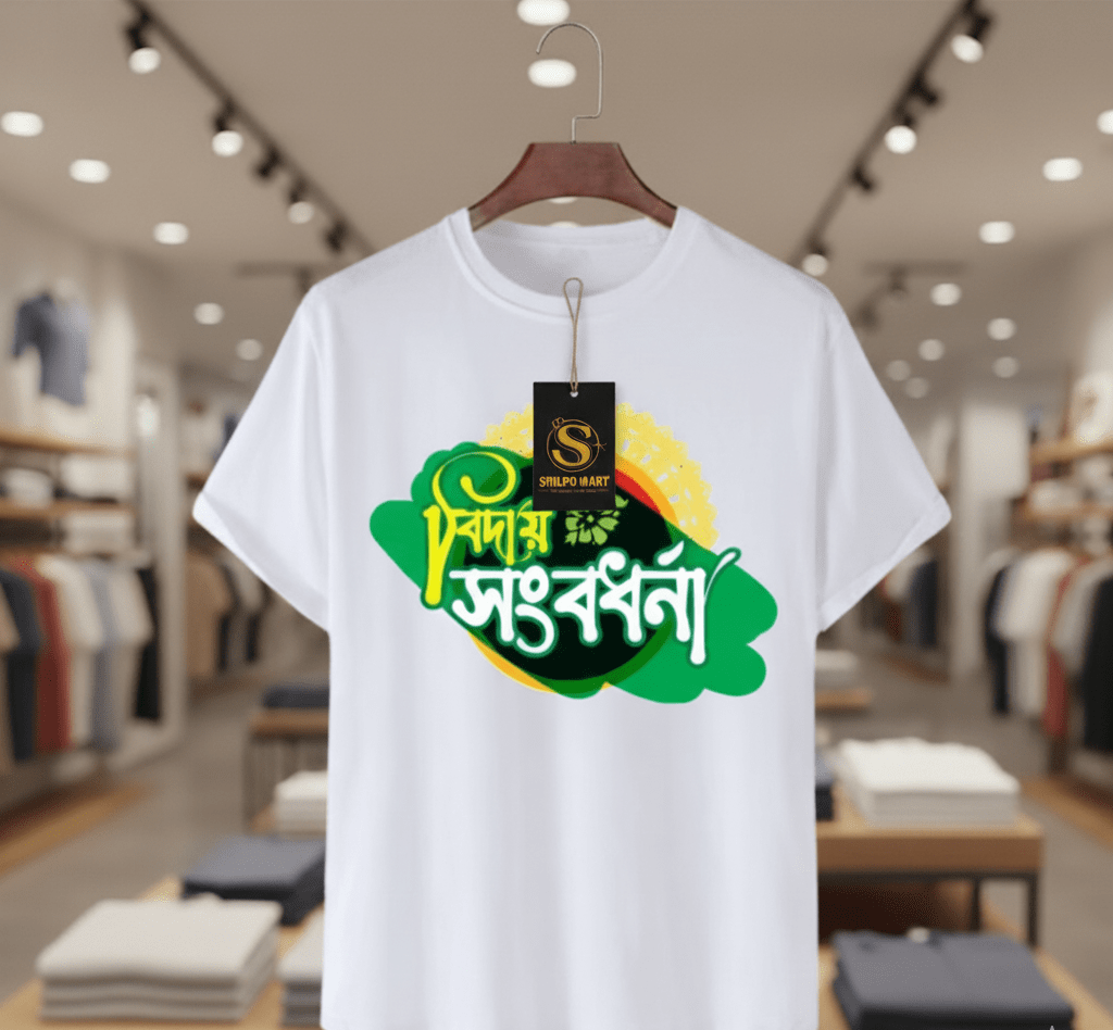 লোগো সহ কাস্টমাইজেবল টি-শার্ট